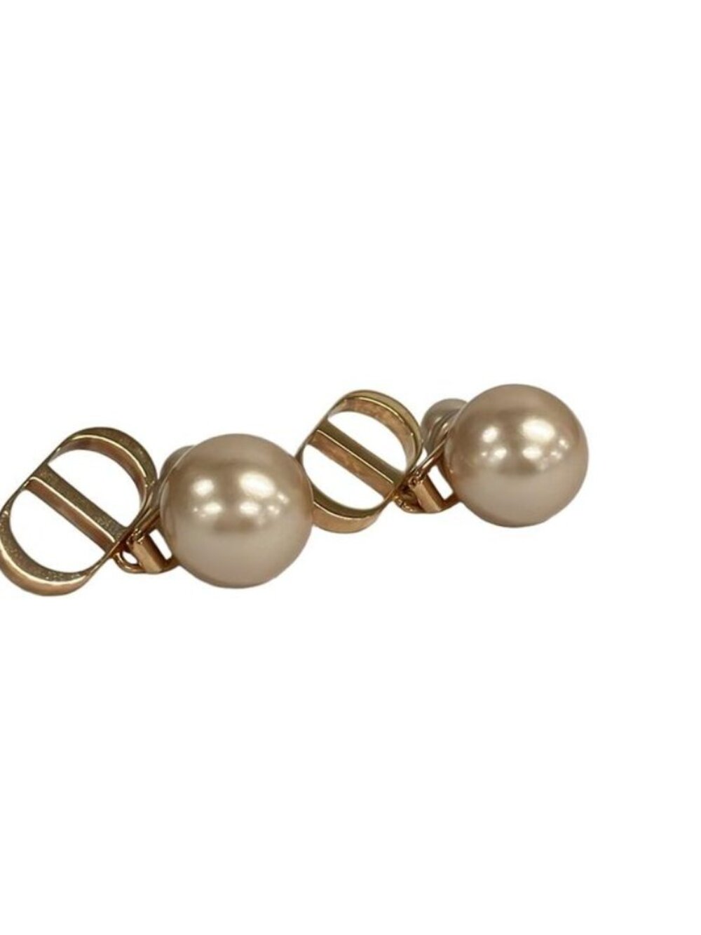 Dior Earrings Tribalesearrings Pink Gold Faux Pearl - Picture 2 of 5